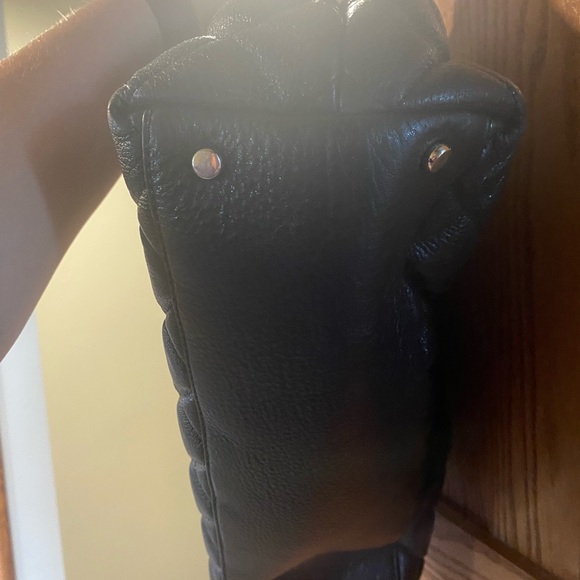 Kate Spade Black Leather Quilted Multi-Pocket Chain Strap Shouler Bag - EUC - Picture 4 of 11